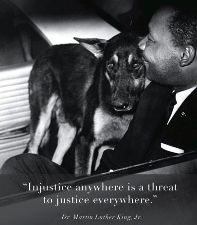 MLK and Police Dog